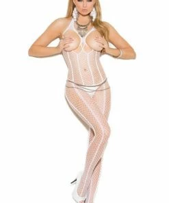Elegant Moments Pure Perfection Crotchless Bodystocking
