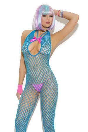 Elegant Moments Naughty Neon Bodystocking - Image 3