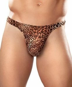 Male Power Leopard Wonder Thong