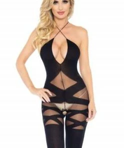 LEG AVENUE Sheer Illusion Bodystocking