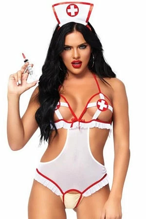 LEG AVENUE 2 Pc Naughty Night Nurse